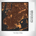 Rendered View of Brooklyn New York Map on 17oz Stainless Steel Insulated Tumbler in Ember Map Style