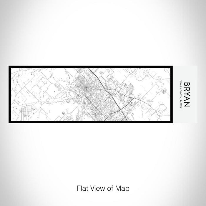 Rendered View of Bryan Texas Map on 10oz Stainless Steel Insulated Cup in Classic with Sliding Lid