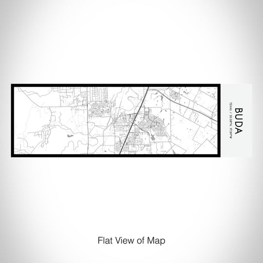 Rendered View of Buda Texas Map on 10oz Stainless Steel Insulated Cup in Classic with Sliding Lid