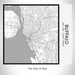 Rendered View of Buffalo New York Map on 17oz Stainless Steel Insulated Tumbler in Classic Map Style