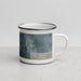 Right View Custom Burns Oregon Map Enamel Mug in Afternoon