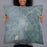 Person holding 22x22 Custom Burns Oregon Map Throw Pillow in Afternoon