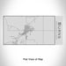 Rendered View of Burns Oregon Map Engraving on 17oz Stainless Steel Insulated Cola Bottle