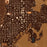 Burns Oregon Map Print in Ember Style Zoomed In Close Up Showing Details