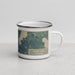 Right View Custom Burt Lake Michigan Map Enamel Mug in Afternoon