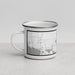 Left View Custom Burt Lake Michigan Map Enamel Mug in Classic