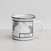 Right View Custom Burt Lake Michigan Map Enamel Mug in Classic