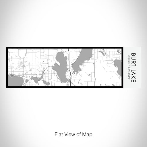 Rendered View of Burt Lake Michigan Map on 10oz Stainless Steel Insulated Cup in Classic with Sliding Lid