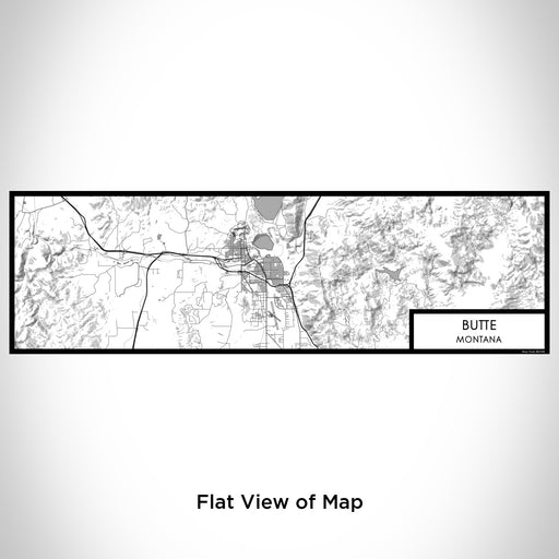 Flat View of Map Custom Butte Montana Map Enamel Mug in Classic