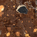 Butte Montana Map Print in Ember Style Zoomed In Close Up Showing Details