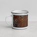 Left View Custom Butte Montana Map Enamel Mug in Ember