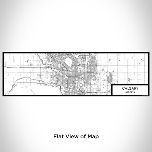 Flat View of Map Custom Calgary Alberta Map Enamel Mug in Classic