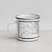 Left View Custom Calgary Alberta Map Enamel Mug in Classic