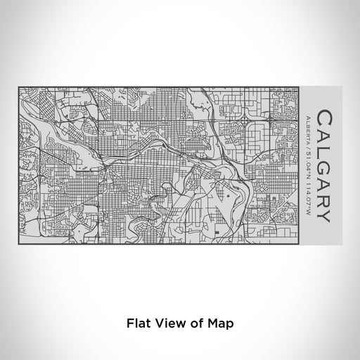 Rendered View of Calgary Alberta Map Engraving on 17oz Stainless Steel Insulated Cola Bottle