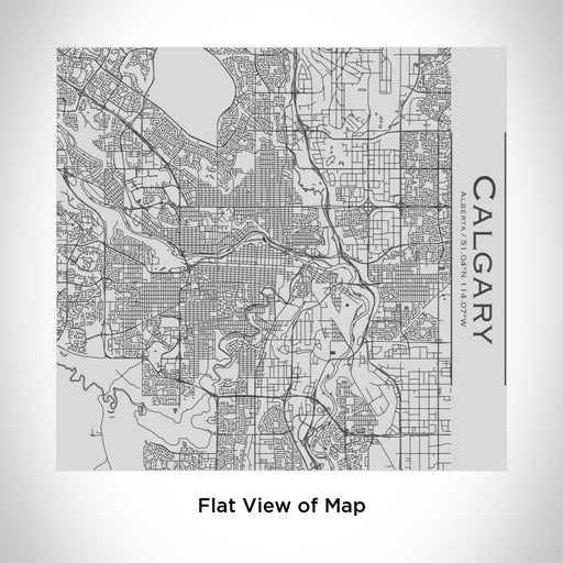 Rendered View of Calgary Alberta Map Engraving on 17oz Stainless Steel Insulated Tumbler