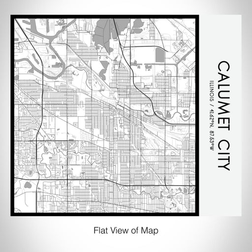Rendered View of Calumet City Illinois Map on 17oz Stainless Steel Insulated Tumbler in Classic Map Style