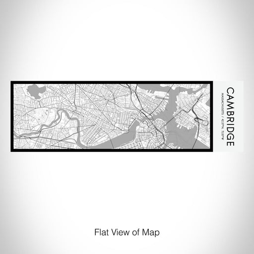 Rendered View of Cambridge Massachusetts Map on 10oz Stainless Steel Insulated Cup in Classic with Sliding Lid