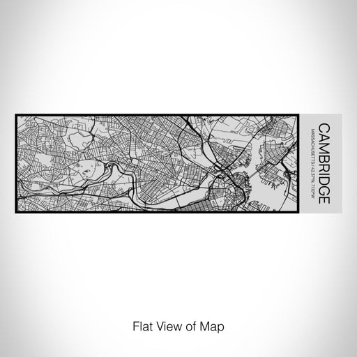 Rendered View of Cambridge Massachusetts Map on 10oz Stainless Steel Insulated Cup with Sipping Lid