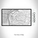 Rendered View of Camden New Jersey Map on 17oz Stainless Steel Insulated Bottle with printed classic style map