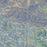 Camelback Mountain Arizona Map Print in Afternoon Style Zoomed In Close Up Showing Details