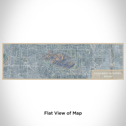 Flat View of Map Custom Camelback Mountain Arizona Map Enamel Mug in Afternoon