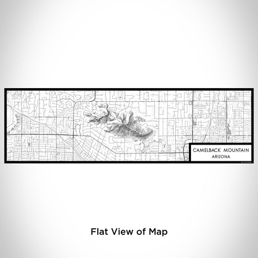 Flat View of Map Custom Camelback Mountain Arizona Map Enamel Mug in Classic