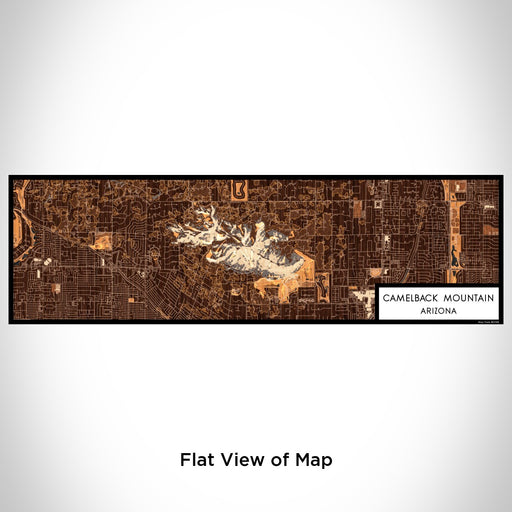 Flat View of Map Custom Camelback Mountain Arizona Map Enamel Mug in Ember