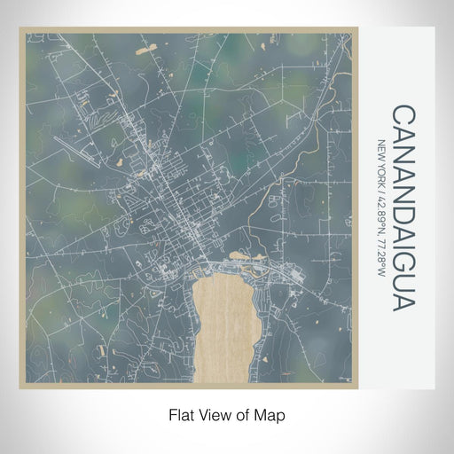 Rendered View of Canandaigua New York Map on 17oz Stainless Steel Insulated Tumbler in Afternoon Map Style