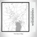 Rendered View of Canandaigua New York Map on 17oz Stainless Steel Insulated Tumbler in Classic Map Style
