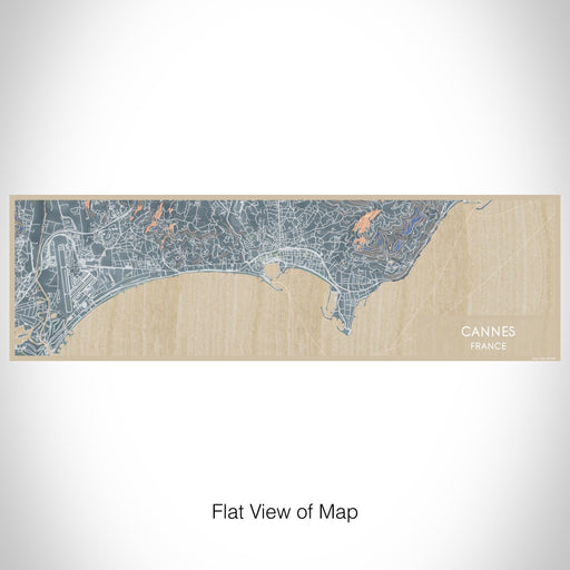 Flat View of Map Custom Cannes France Map Enamel Mug in Afternoon