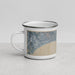 Left View Custom Cannes France Map Enamel Mug in Afternoon