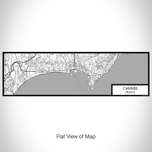 Flat View of Map Custom Cannes France Map Enamel Mug in Classic