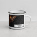 Right View Custom Cannes France Map Enamel Mug in Ember