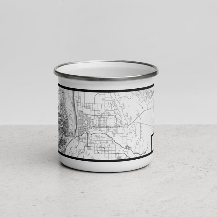Front View Custom Cañon City Colorado Map Enamel Mug in Classic