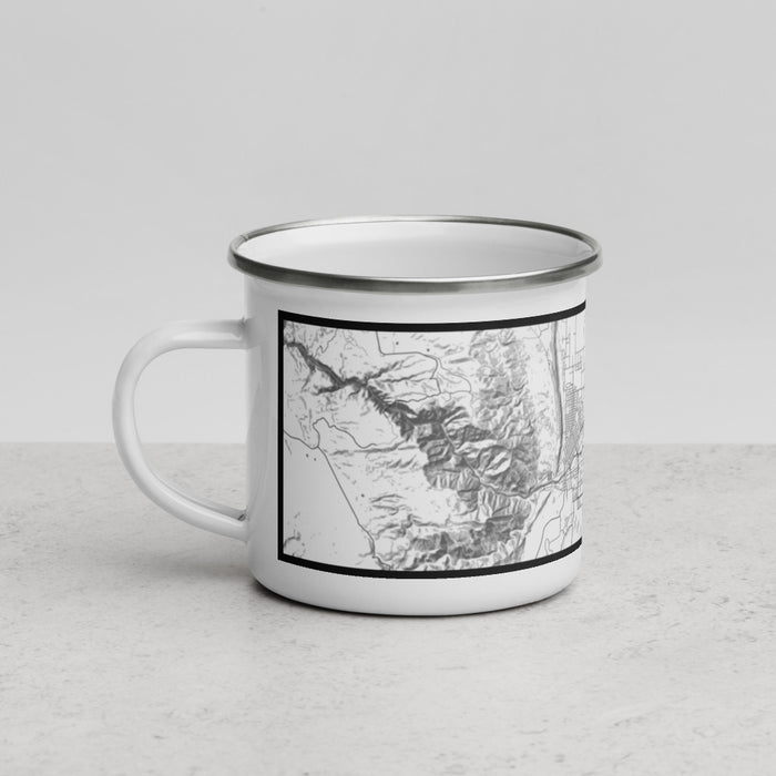 Left View Custom Cañon City Colorado Map Enamel Mug in Classic