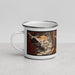 Left View Custom Cañon City Colorado Map Enamel Mug in Ember