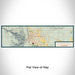 Flat View of Map Custom Cañon City Colorado Map Enamel Mug in Woodblock
