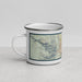 Left View Custom Cañon City Colorado Map Enamel Mug in Woodblock
