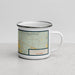 Right View Custom Cañon City Colorado Map Enamel Mug in Woodblock