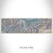 Flat View of Map Custom Canyonville Oregon Map Enamel Mug in Afternoon
