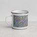 Left View Custom Canyonville Oregon Map Enamel Mug in Afternoon