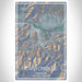 Canyonville Oregon Map Print Portrait Orientation in Afternoon Style With Shaded Background