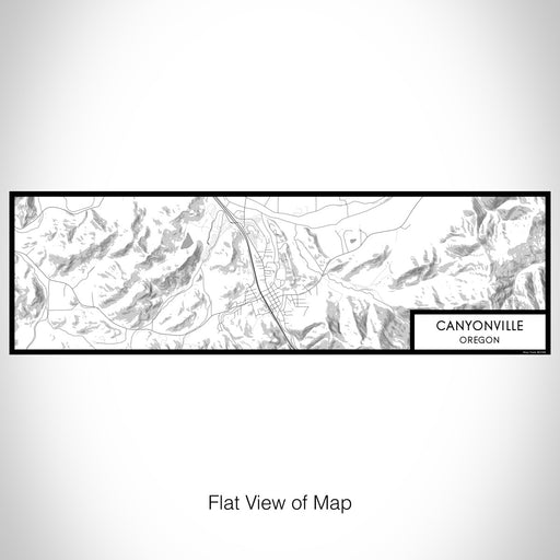 Flat View of Map Custom Canyonville Oregon Map Enamel Mug in Classic