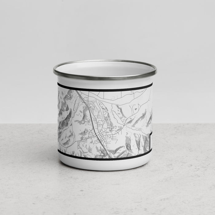Front View Custom Canyonville Oregon Map Enamel Mug in Classic