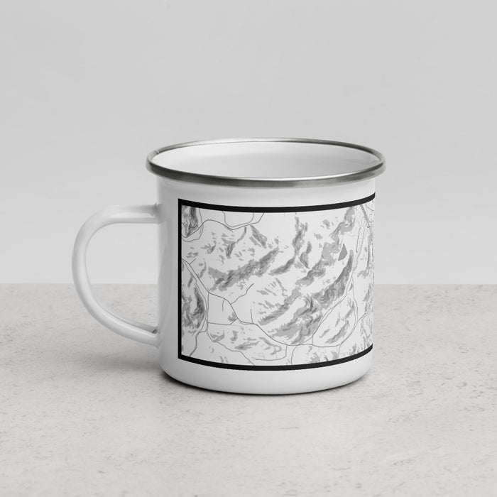 Left View Custom Canyonville Oregon Map Enamel Mug in Classic