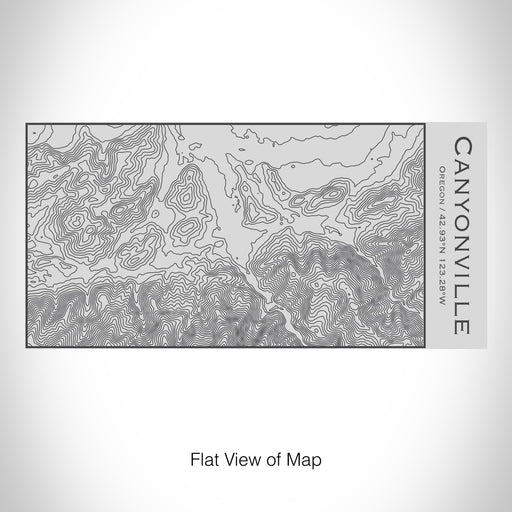Rendered View of Canyonville Oregon Map on 17oz Stainless Steel Insulated Cola Bottle