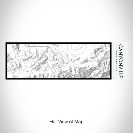 Rendered View of Canyonville Oregon Map on 10oz Stainless Steel Insulated Cup in Classic with Sliding Lid