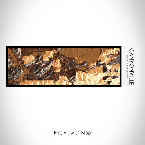 Rendered View of Canyonville Oregon Map on 10oz Stainless Steel Insulated Cup in Ember with Sliding Lid