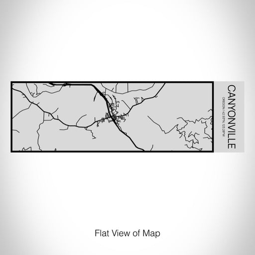 Rendered View of Canyonville Oregon Map on 10oz Stainless Steel Insulated Cup with Sipping Lid