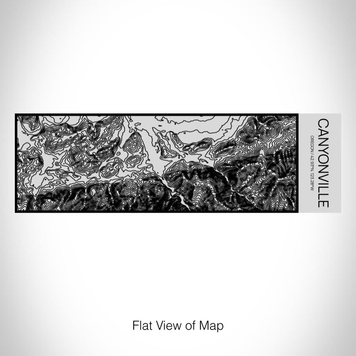 Rendered View of Canyonville Oregon Map on 10oz Stainless Steel Insulated Cup with Sipping Lid